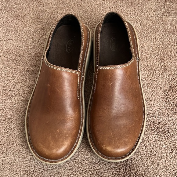 Chaco Zaagh Vibram Gunnison Shiitake Leather Slip On Shoes - Picture 3 of 9